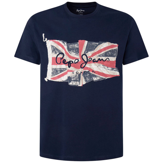 Pepe Jeans Ανδρική κοντομάνικη μπλούζα Flag Logo N Waving Flag T-Shirt